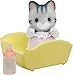 SYLVANIAN FAMILIES 3552 Baby Gatto, Grigio