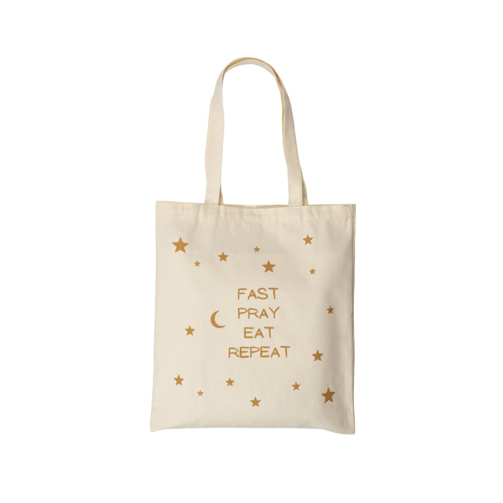 HILALFUL Fast, Pray, Eat, Repeat - Adult Tote Bag