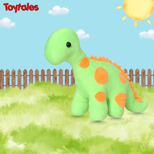 Image of TOYTALES Soft Toys Combo Pack Dinosaur Plush Toy & Cute Osti Stuffed Toy for Kids, Soft Plushies Set for Girls & Boys, Baby Gift Soft Toys for Birthdays (Pack of 2)