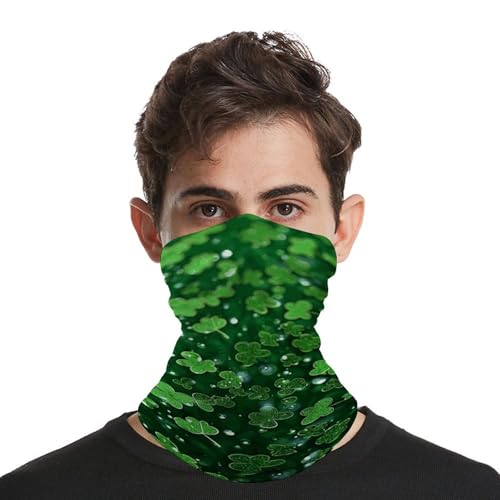 Mascarilla facial brillante con fondo de Día de San Patricio para clima frío, braga para el cuello, pasamontañas elástico para motocicleta, ciclismo, esquí y fiesta para hombres y mujeres miniatura 4