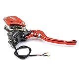 Fireyouracing Motorcycle Brake Clutch Pump Lever,Dual Hydraulic CNC 7/8"(22mm) Universal Master Cyli