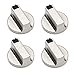 YHYX 4 PCS Boutons Universels de Cuisinière à Gaz Métal 8 mm Boutons de Commande de Cuisinière à Gaz Adaptateurs Interrupteur de Four Serrures de Contrôle de Surface de Cuisson
