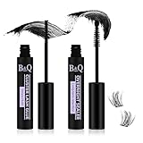 B&Q Lash Bond and Seal Cluster Lash Glue 10ML Lash Clusters Overnighter 10ML Lash Bond Lash Sealer for Cluster Lashes Waterproof Glue Longer Life Coating -2pcs