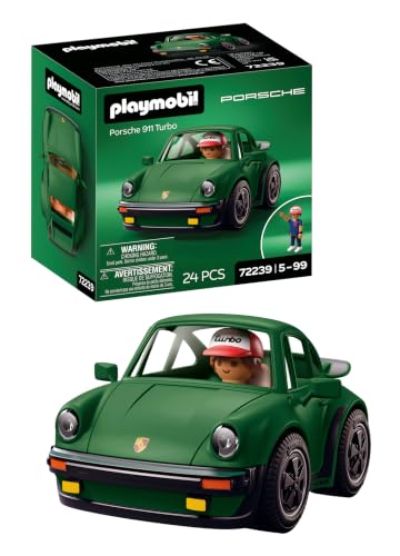 PLAYMOBIL | Cars x Porsche 911 Turbo | Clásico Modelo G en edición de coleccionista con Figura y Accesorios | para Fans a Partir de 5 años | 72239