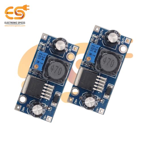 Image of Electronic Spices LM2596 DC to DC Buck Converter Adjustable Step down power supply module (Pack of 2)