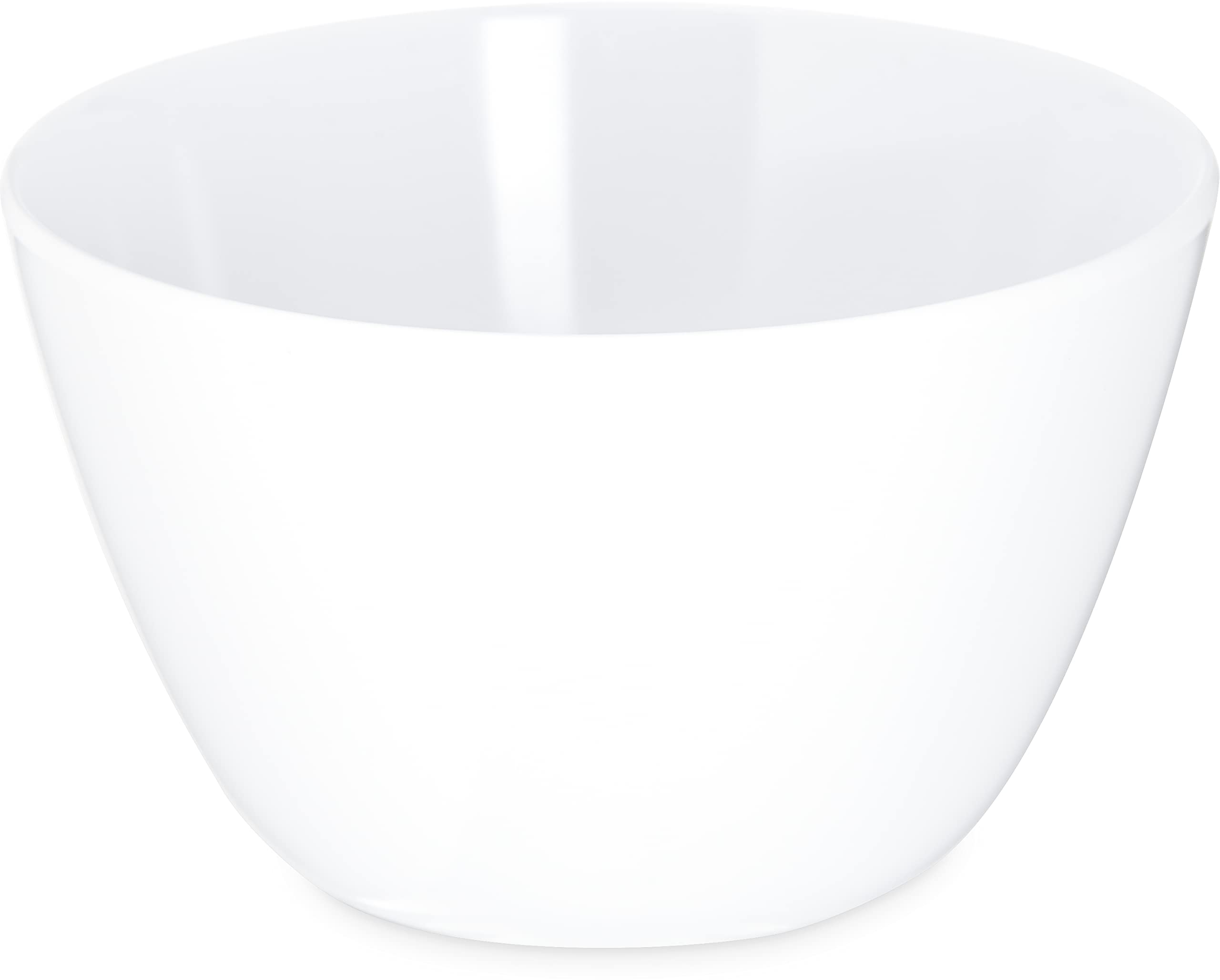 Kingline Reusable Plastic Bowl Soup Cup for Home and Restaurant by Carlisle FoodService Products – 8 oz, 200.0 milliliters, Melamine, White, Pack of 48