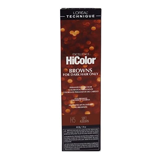 Loreal Excellence Hicolor H05 Tube Soft Auburn 1.74 Ounce (51ml) (2 Pack)