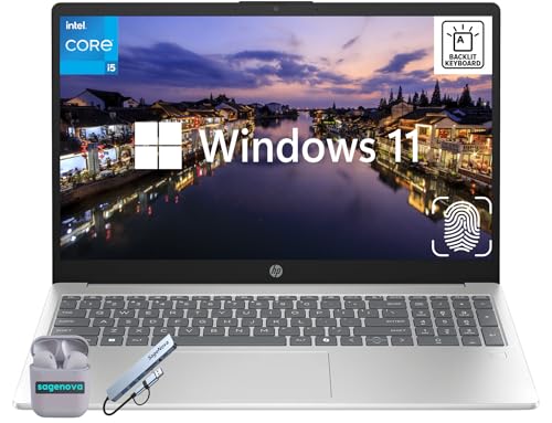 HP �m�[�g�p�\�R�� 15.6�C���` LED �r�W�l�X �m�[�g�p�\�R�� Intel Core i5-1334U (10�R�A) Windows 11 Home 32GB RAM 1TB SSD �w�䃊�[�_�[ �o�b�N���C�g�L�[�{�[�h �e���L�[�p�b�h SageN
