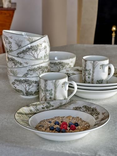 Taza Spode Kemp 16oz Tall Trees de Porcelana miniatura 7