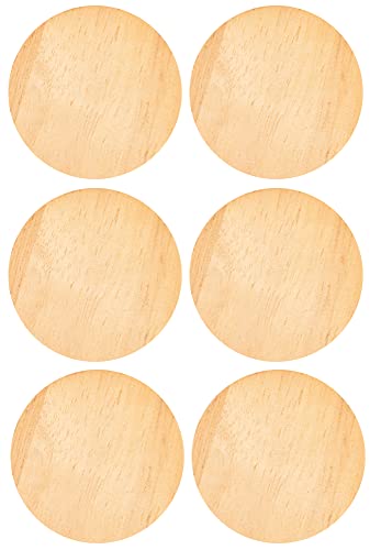 Wooden Coins for Montessori Object Permanence Coin Box - Chunky Wood Replacement Coin Set - Wooden Tokens for Counting - Montessori Toys for 1 Year Old - Infant Developmental Coin Drop Toys