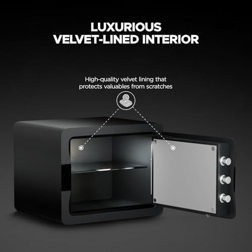 Image of Ozone 30L Biometric Wi-Fi Safe Locker for Home & Office | 4-Way Unlock (Fingerprint, App, Password, Emergency Key) | OzoLife App | Auto-Freeze | Internal LED | Alloy Steel | 2-Year Warranty