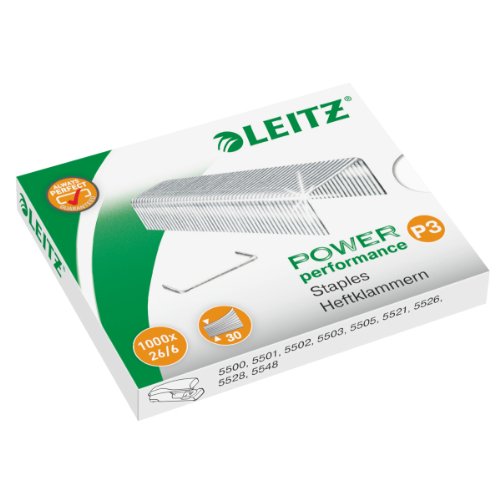 Leitz Lot économique d'agrafes pour agrafeuse 5500, 5501, 5502, 5504, 5505, 5508, 5522, 5524, 5526, 5533, 5560 et pince agrafeus