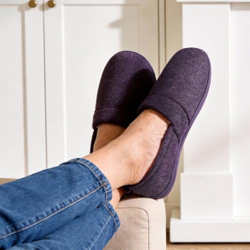 Image of HomeTop Women's Comfy Loafer Slippers Memory Foam Non-slip House Shoes