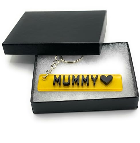 Sonnet Signs Personalised 4D Numberplate Keyring: Custom Name & Car Registration Licence Plate Key Ring - Name Keychain, Gift Custom Number Palte (Reflective Yellow) - Image 6