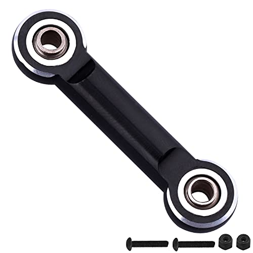 AllinRC Aluminum Servo Steering Rod Tie Links for 6S Arrma Kraton Notorious Mojave Infraction Felony BLX (Black)