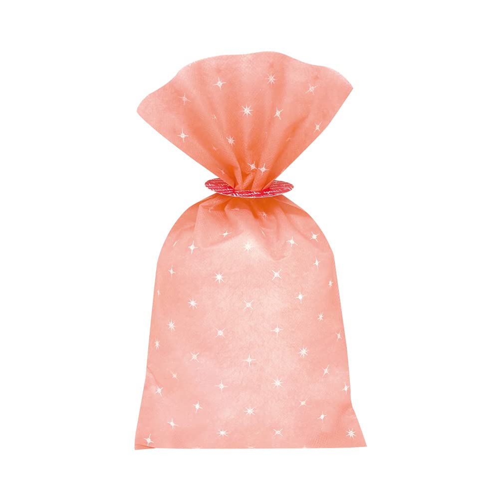 Amazon.co.jp: キラキラギフトバッグS ピンク Thank youピンク留め具付
