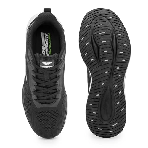 Image of Red Tape Men's Sneakers Black Round Toe Lace-Up