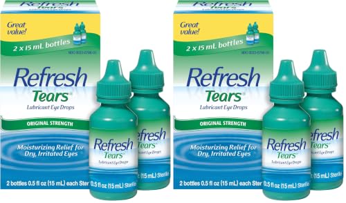 Image of Refresh Tears Eye Drop Liquid Lubricant Bottle, 0.51 Ounce, 4 Pack