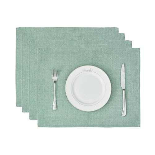 BALCONY & FALCON Rectangle Table Cloth Waterproof Celadon Green Placemats
