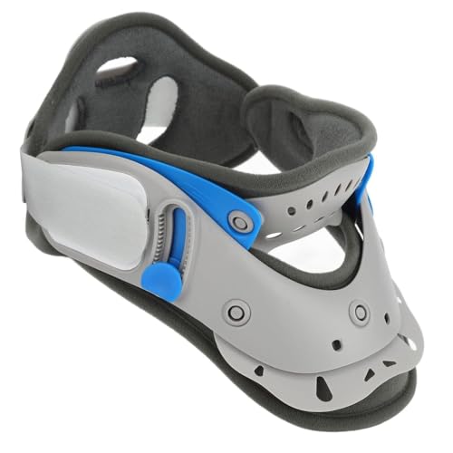 Image of DIALDRCARE plastic Neck Correction Adjustable Cervical Collar for Neck & Shoulder Pain Relief (Grey)
