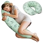 MaiaNatur - Cojin Lactancia XXL, Almohada Embarazada. Almohada multifunción de diseño Premium Dormir, amamantar, Embarazo y Lactancia –