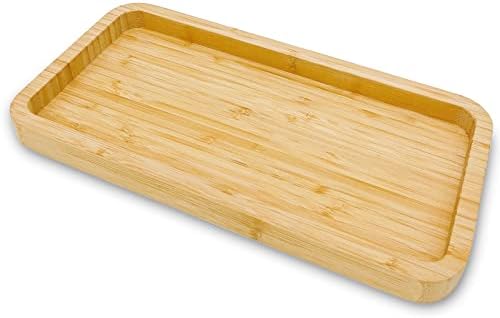 Bamboo Vanity Bathroom Tray for Counter, Bamboo Tray for Bathroom...