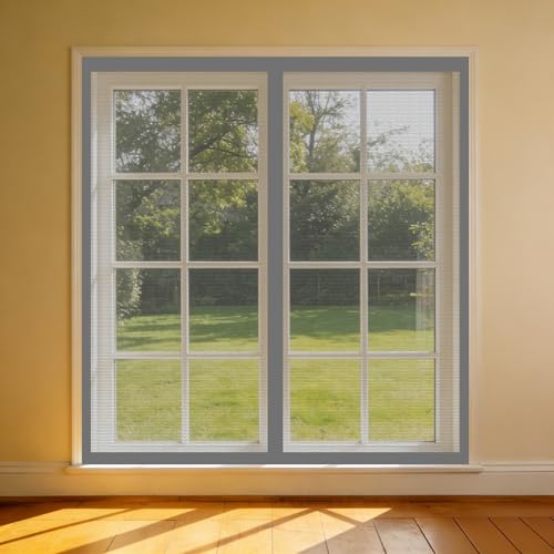 Moustiquaire aimantée pour porte 175x210 cm grise sans perçage