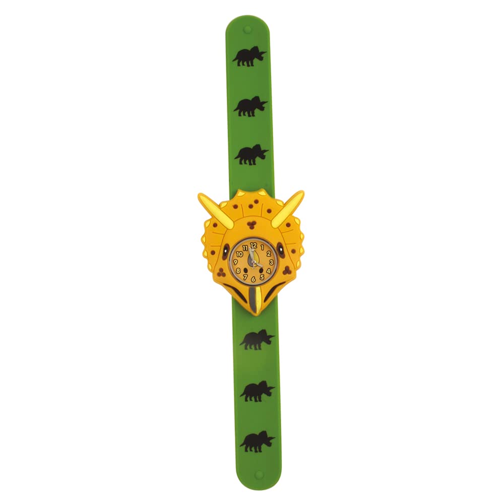 Reloj de Triceratops infantil para jugar en el parque con correa snap-on de silicona 5