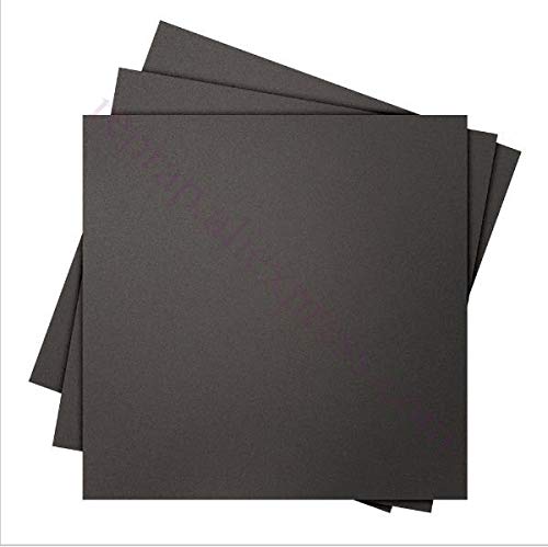 Lysee 3D Printer Parts & Accessories - 5pcs 3M Backing Black Frosted Heated Bed Sticker Printing Bed Sticker Painters Build Plate Tape f/ i3 Prusa i3 3D Printe - (Size: 200x200mm)
