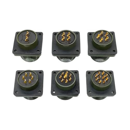 Conector militar 5015 MS3102A Socket 18-8P circular para conexiones industriales robustas 7