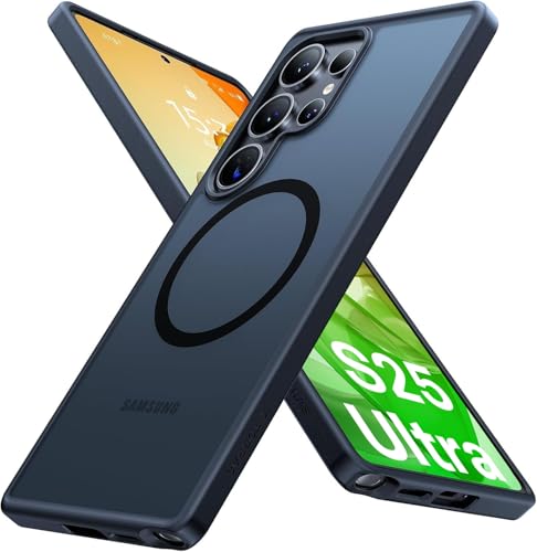 TORRAS Magnetic Shockproof for Samsung Galaxy S25 Ultra Case, Fit for MagSafe, 4X Military Grade...