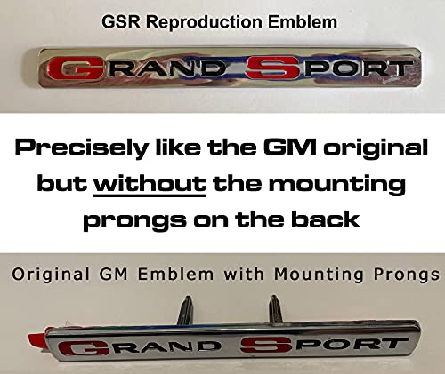 Image of 1996 C4 Grand Sport Corvette Chrome Reproduction Hood /Fender Emblem