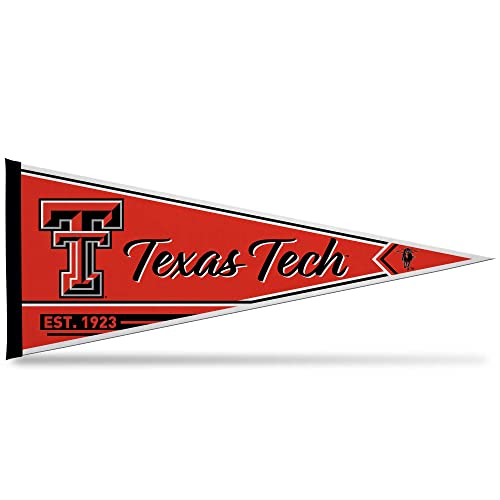 Rico Industries NCAA Texas Tech Red Raiders Classic 12 x 30 Felt Wall Dcor Pennant - Great for Home/Bed Room/Man Cave Dcor