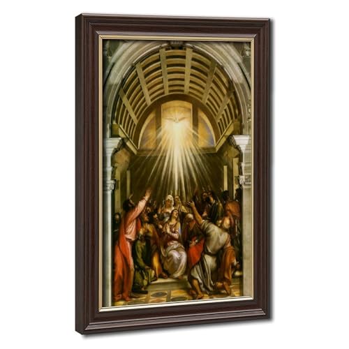 Poster Pentecôte Titien toile décoration murale cadre suspendre 20x30