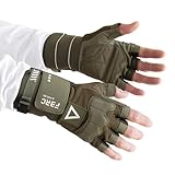 Fabric of the Universe Tactical Fingerless Logo Gloves (Mil-Green G-Type 021, Medium)