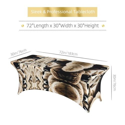 Housse table rectangulaire extensible 1,8 m élasthanne fête mariage - 7