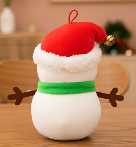 Image of Tickles Cute Snowman with Cap & Scarf Soft Stuffed Plush Toy for Kids Boys & Girls Christmas Gift (Color: Multicolor Size: 18 cm)