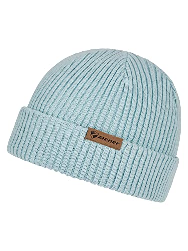 Bonnet tricoté pour affronter le froid en station revers laine Ziener