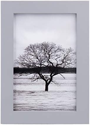 EGOFINE 6x4 Photo Frame White - Made of Solid Wood for Table Top and Wall Mounting