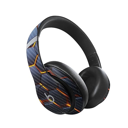 Image of MightySkins Carbon Fiber Skin Compatible with Beats Studio Pro - Lava Hex | Protective, Durable Textured Carbon Fiber Finish | Easy to Apply, Remove, and Change Styles