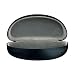 Extra Large Sunglasses Hard Case, Unisex Durable Protective Holder for Oversized Glasses, Prescription Eyeglasses & All Eyewear, By OptiPlix (SATIN BLACK-GREY)