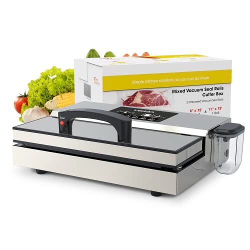 Vesta Precision Vac'n Seal Pro I Vacuum Sealer - Smart Seal Design, Full Speed Operation, Effortless Heavy Workload, Patented Cutter Box Bags, Designed and Serviced in USA Vesta Precision Vac'n Seal Pro I Vacuum Sealer - Smart Seal Design, Full Speed Operation, Effortless Heavy Workload, Patented Cutter Box Bags, Designed and Serviced in USA