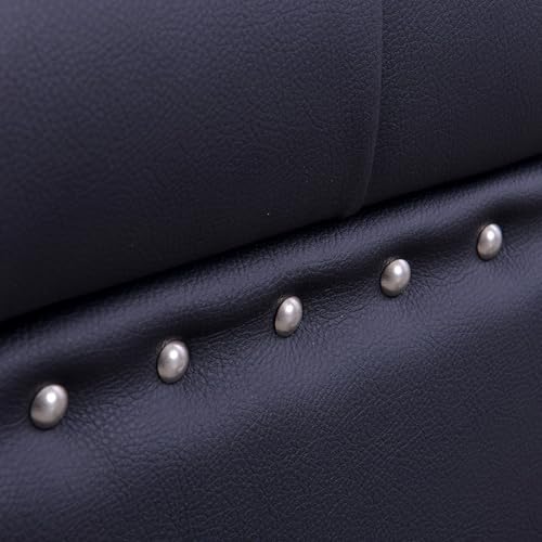 Banc de rangement coffre bout de lit en cuir capitonné