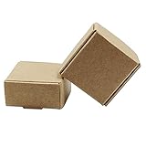 3,7 x 3,7 x 2 cm (3,7 x 3,7 x 2 cm) 20 PCS Mini Braun Aircraft Karton Pack quadratisch Papier Seife...