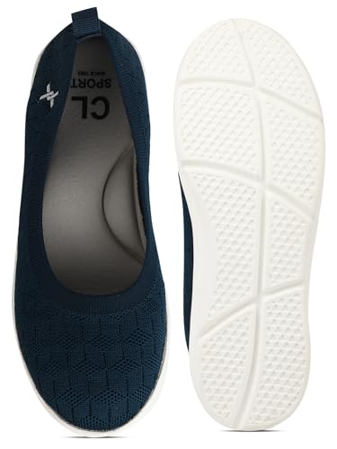Image of Carlton London Women's Textured Knit Comfort Ballet Flats