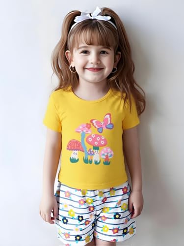 AIWUHE Toddler T Shirts Cotton Summer Tshirts Boys Girls Short Sleeve Tee Tops Casual Graphic Clothes Crew Neck Shirts 2-6Y3