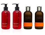 THANN Aromatic Wood Shower Gel and Eastern Orchard Massage Oil Set.