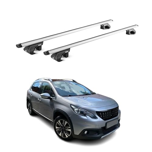 Barres de toit OMAC en aluminium pour Peugeot 2008 I 2013-2019