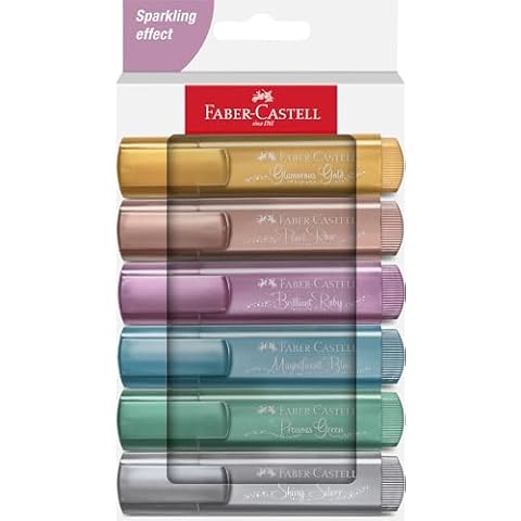 Faber-Castell 254676 Metallic Highlighter Set of 6 Cover
