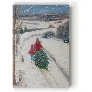 Renditions Gallery Abstract Christmas Decorations for Wall Our Tree Xmas Wall Hanging Canvas Prints for Bedroom Dining Living Room Office Home Kitchen Wall Decor - 28"X40" LT18 Renditions Gallery Abstract Christmas Decorations for Wall Our Tree Xmas Wall Hanging Canvas Prints for Bedroom Dining Living Room Office Home Kitchen Wall Decor 28X40 LT18